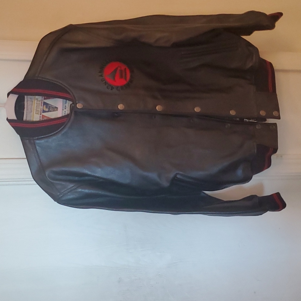 RARE AUTHENTIC AVIREX VARSITY COMMEMORATIVE 100% LEATHER JACKET